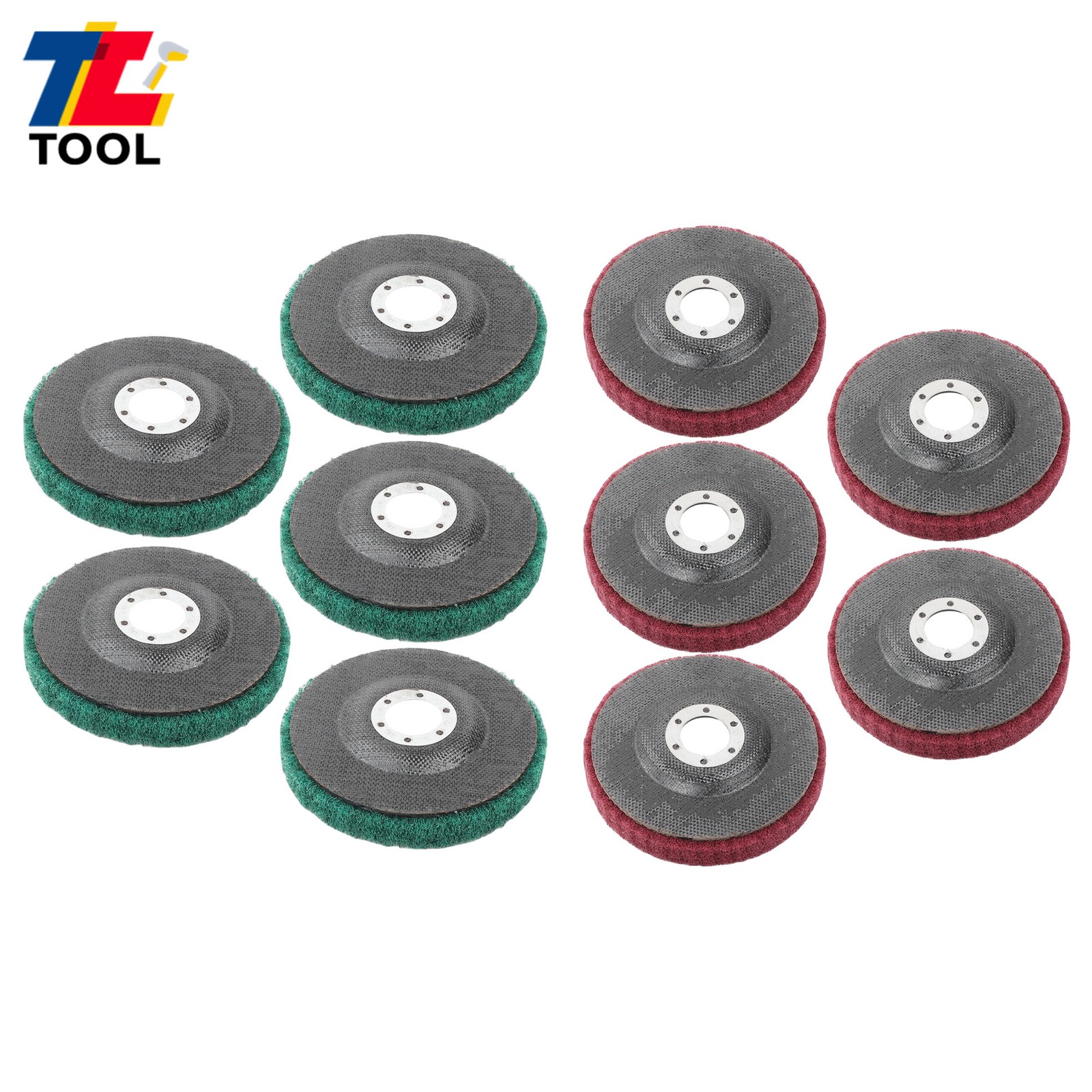 4-1/2″ x 7/8″ 180 & 320 Grit Scour Flap Discs for Angle Grinder Pack of 10