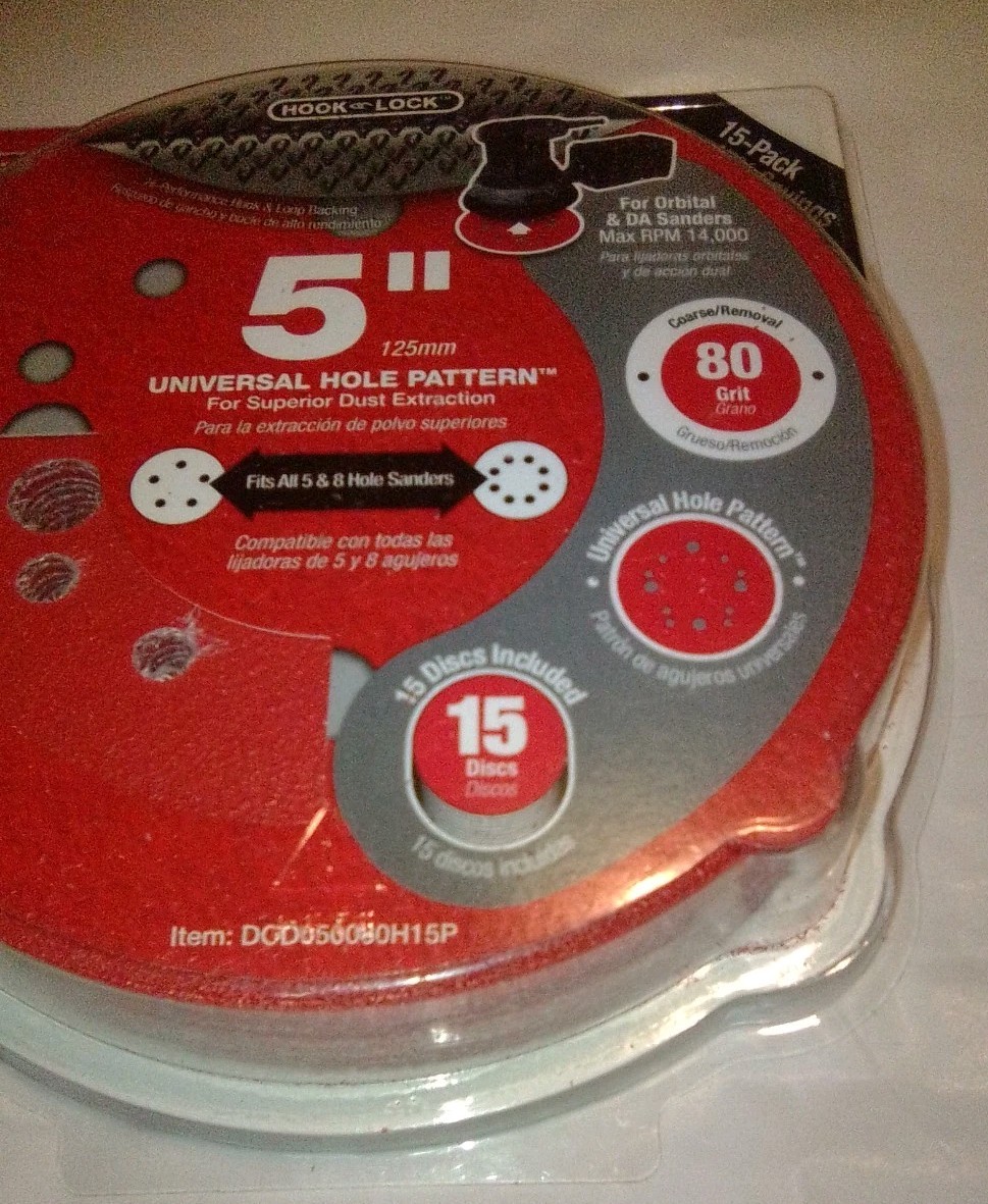 sanding discs diablo 5″/ 125mm 15-pack ceramic blend 80 grit hook and lock new