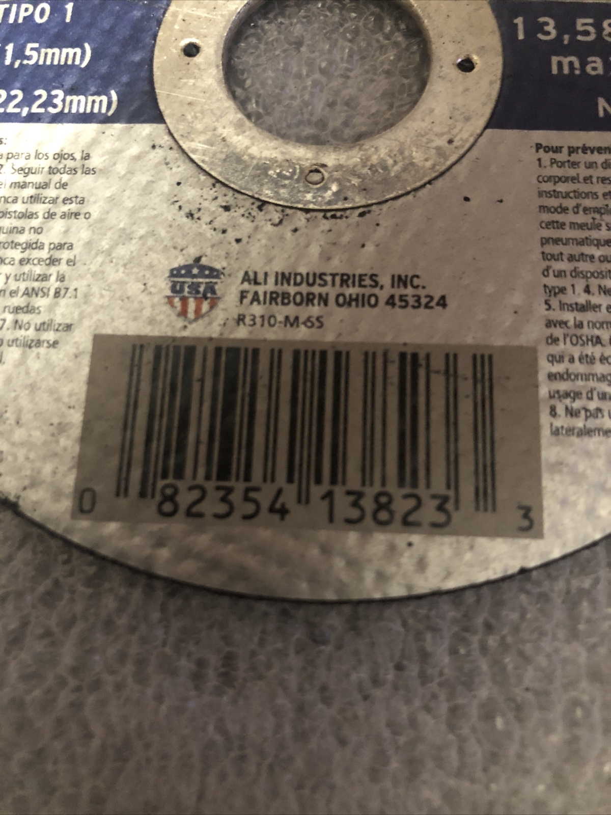 (Lot Of 2) Free-Cut 4.5 X .060 X 7/8 In Cut-Off Wheel,No 13823, Ali Industries