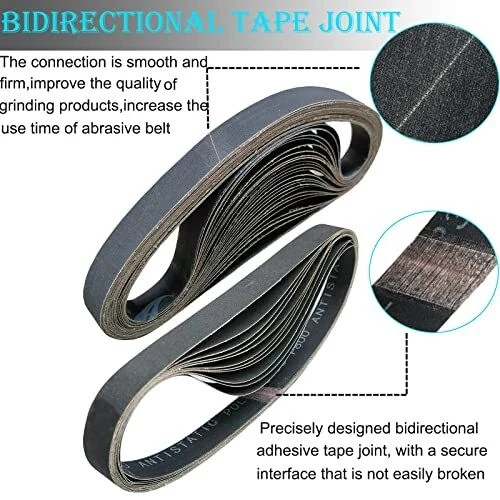 18 PCS 1 x 42 Inch Premium Silicon Carbide Sanding Belts Assortment- 3 Pcs Ea…
