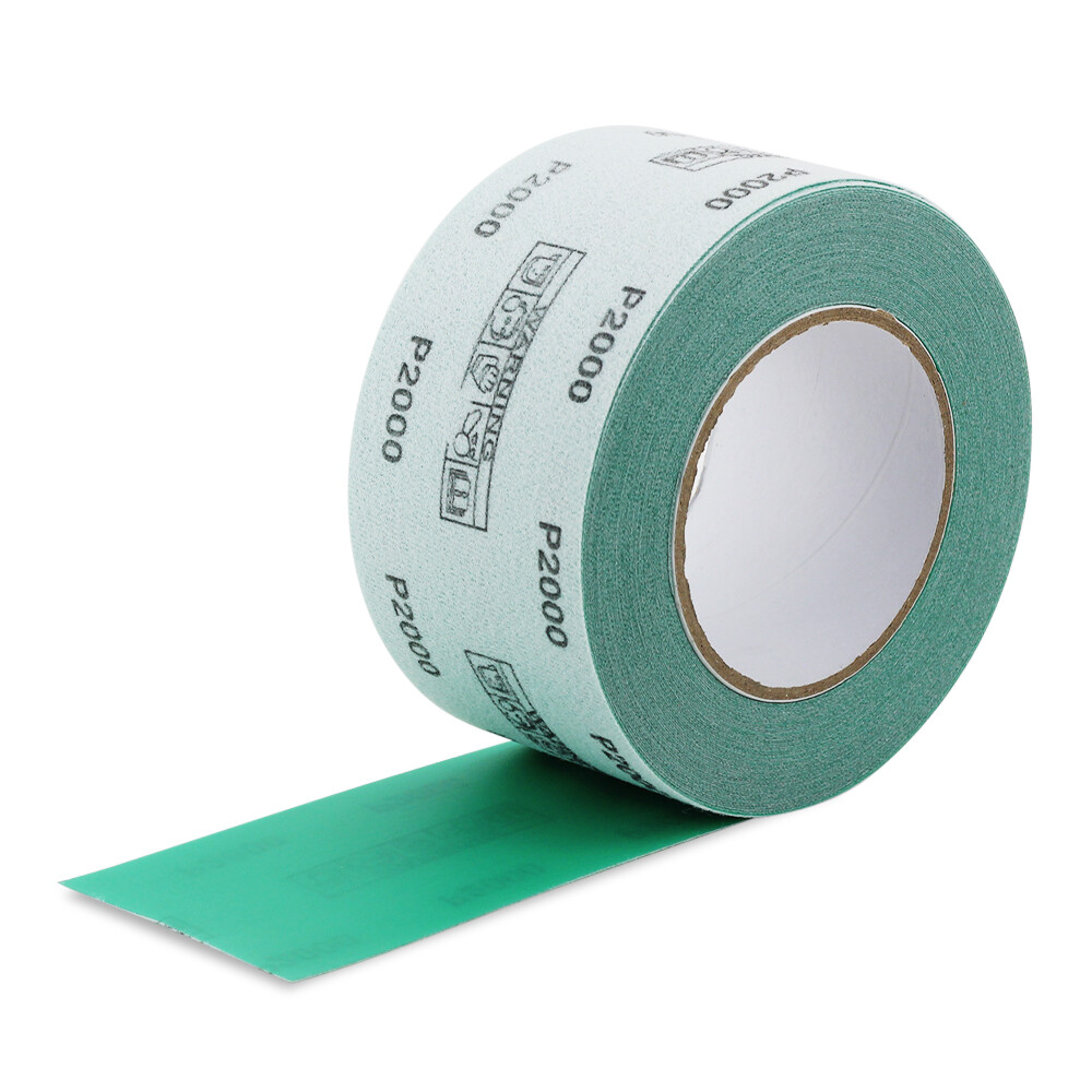 BHA 2-3/4″ x 20 Yard Green Film Hook & Loop Longboard Sandpaper Roll, Wet/Dry
