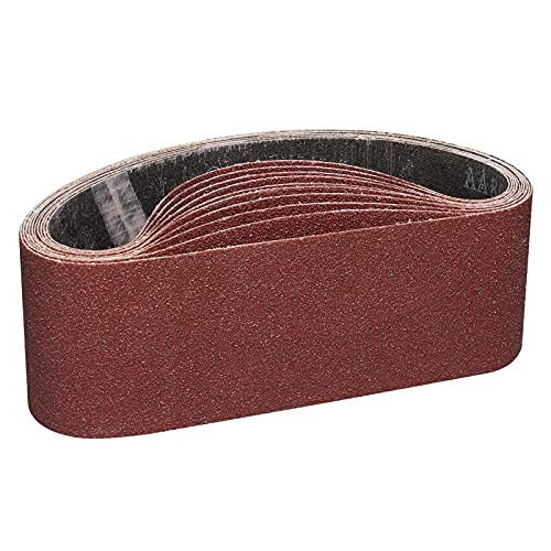 15 Pack Sanding Belts 3 x 21 Inch,Belt Sander Belts Mix Grits(80-400)-15Pack
