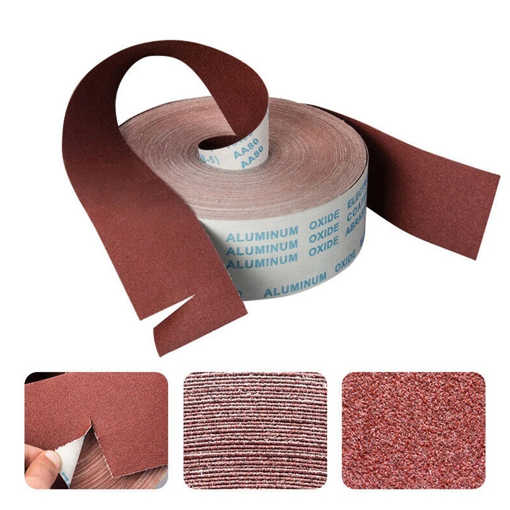 Emery Cloth Sandpaper Roll 1 x 19 Ft Sandpaper Sheets Wet Dry Sanding Paper