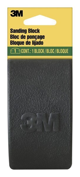 3M Sanding Block 9292NA-6-CC, Rubber, 2 5/8 in x 4 3/4 in x 1 1/4 in