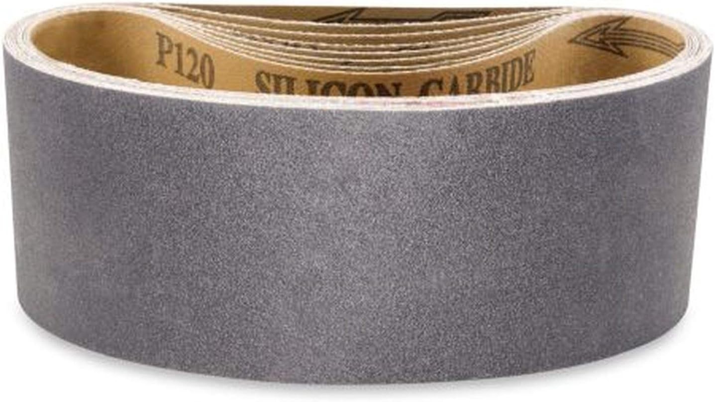High-Performance 3 x 21 Inch 24 Grit Sanding Belts – 8 Pack for Professionals