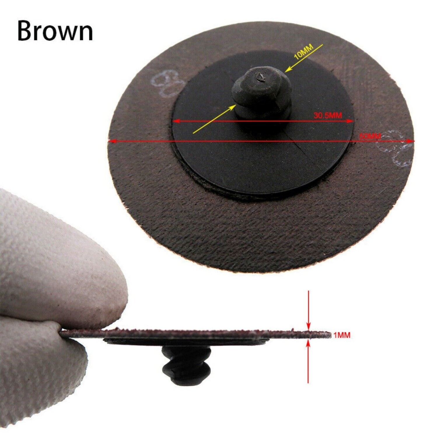 2 Inch 36/60/80/120/180/ 240 Grit Type R Disc Sanding Discs Abrasive Roll Lock
