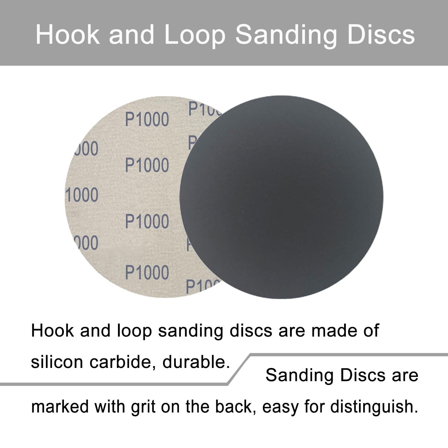 6 Inch 50 Pcs Wet Dry Sanding Discs Hook and Loop 1000-5000 Mixed Grits