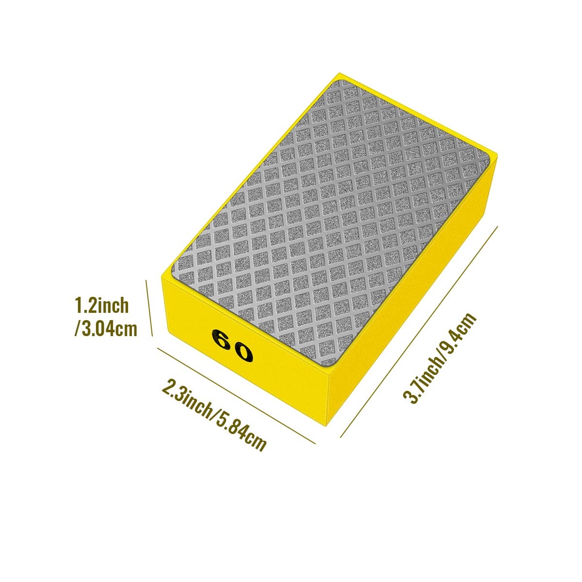 1 Pcs Diamond Hand Pad Sanding Block Sharp Glass Grinding Polishing Pad