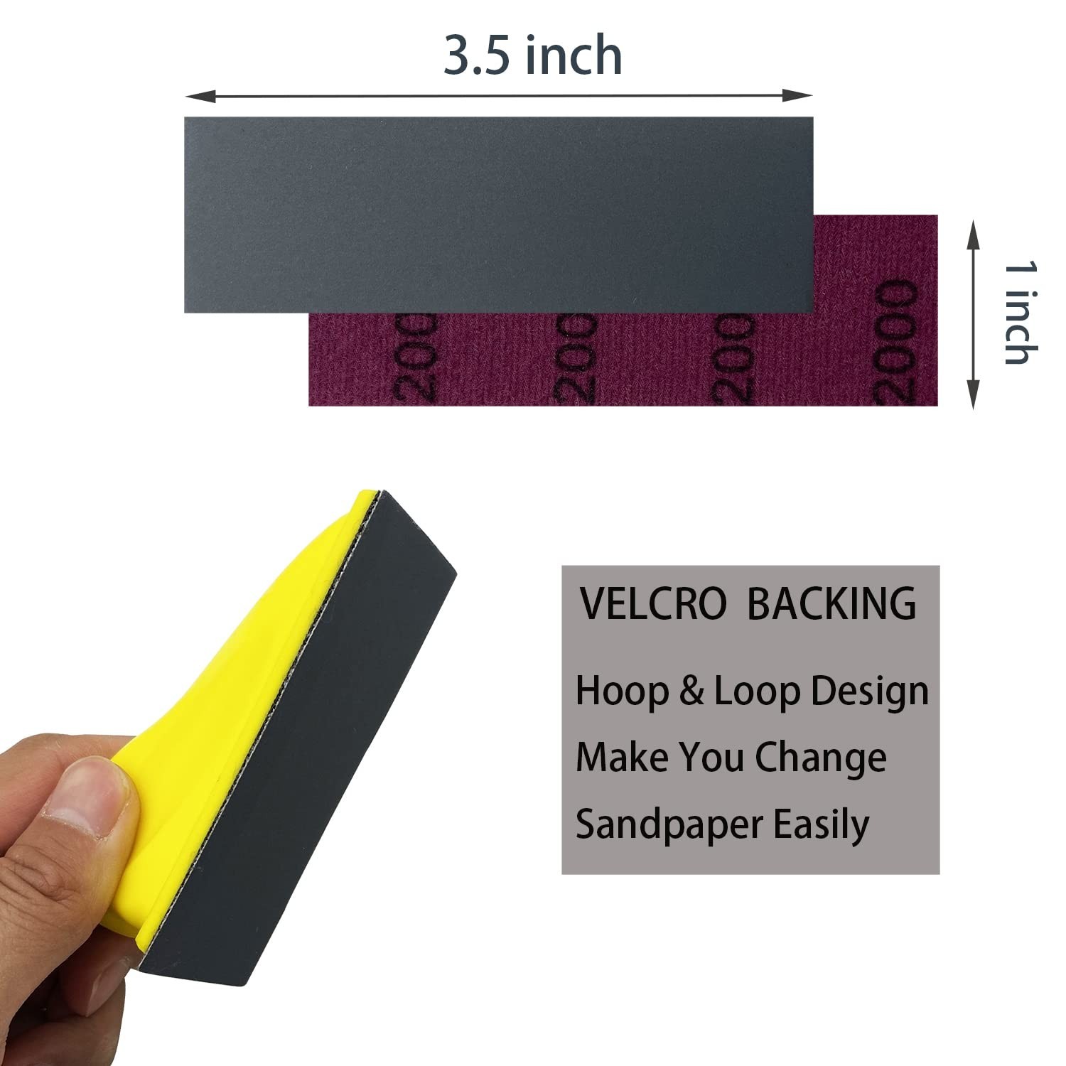Complete Kit of 70PCS Grit 400-3000 Sandpaper & Sanding Block for Fine Detailing