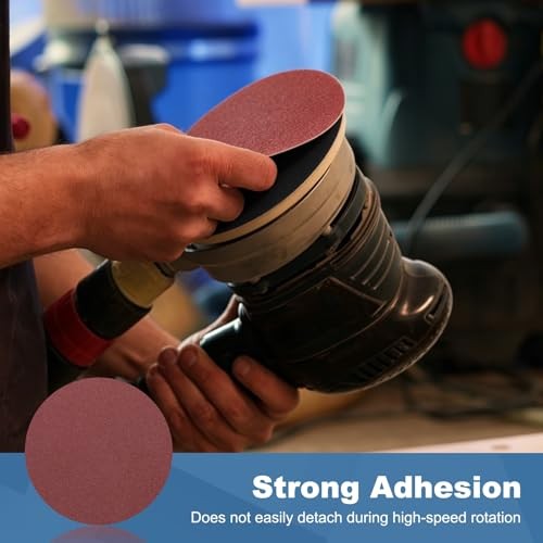 Pack 6 Inch PSA Sanding Discs 120 Grit Aluminum Oxide Self Adhesive 120 grit 10