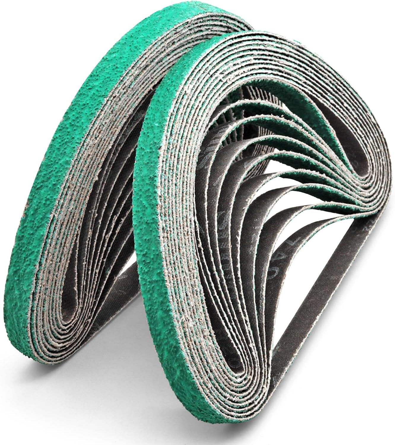 25PCS 3/8″ x 13″ Zirconia Sanding Belt for Air Belt Sander 40-120 Grit for Metal