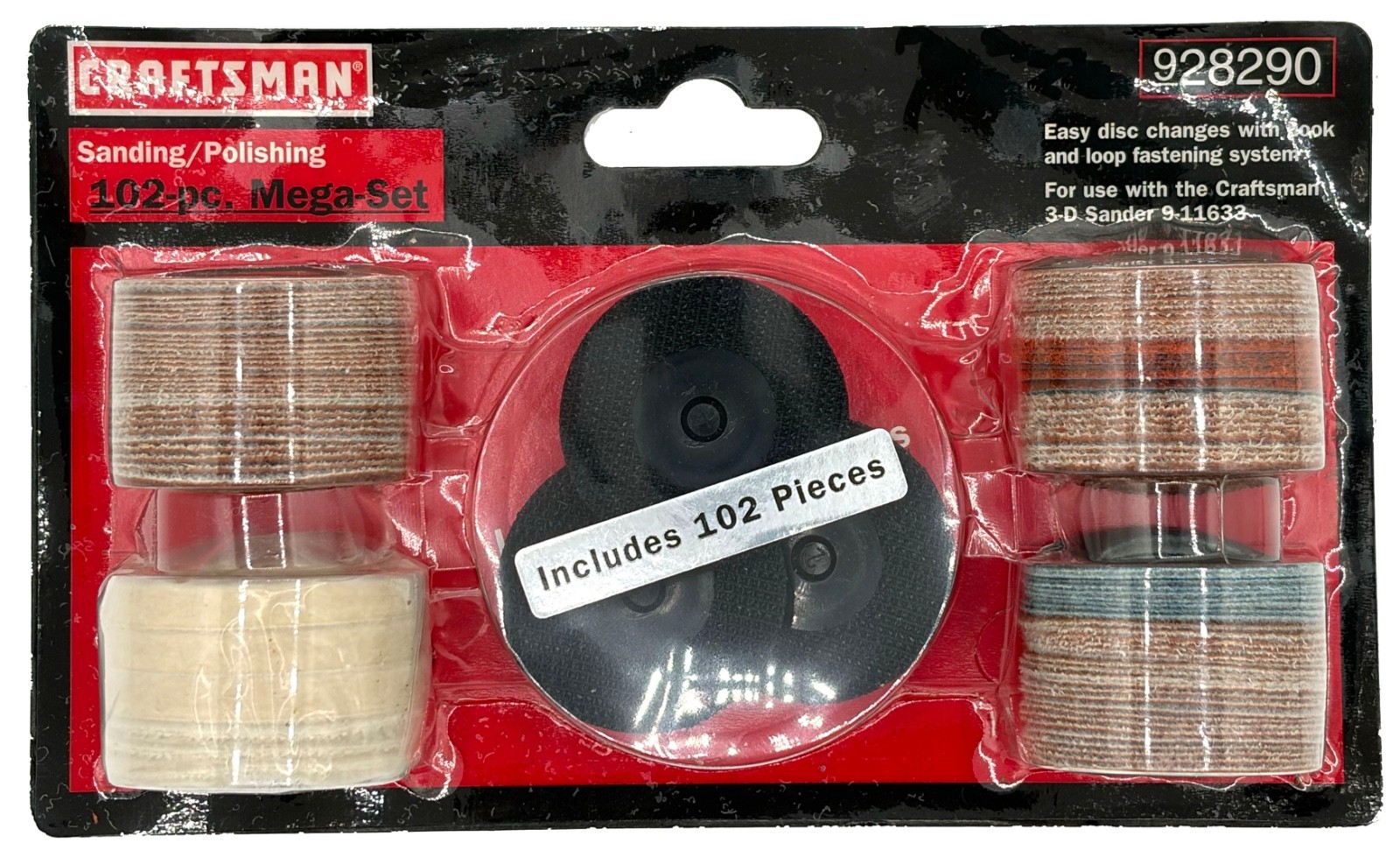 NOS Sears Craftsman 928290 102 Pc Sanding Polishing Mega-Set