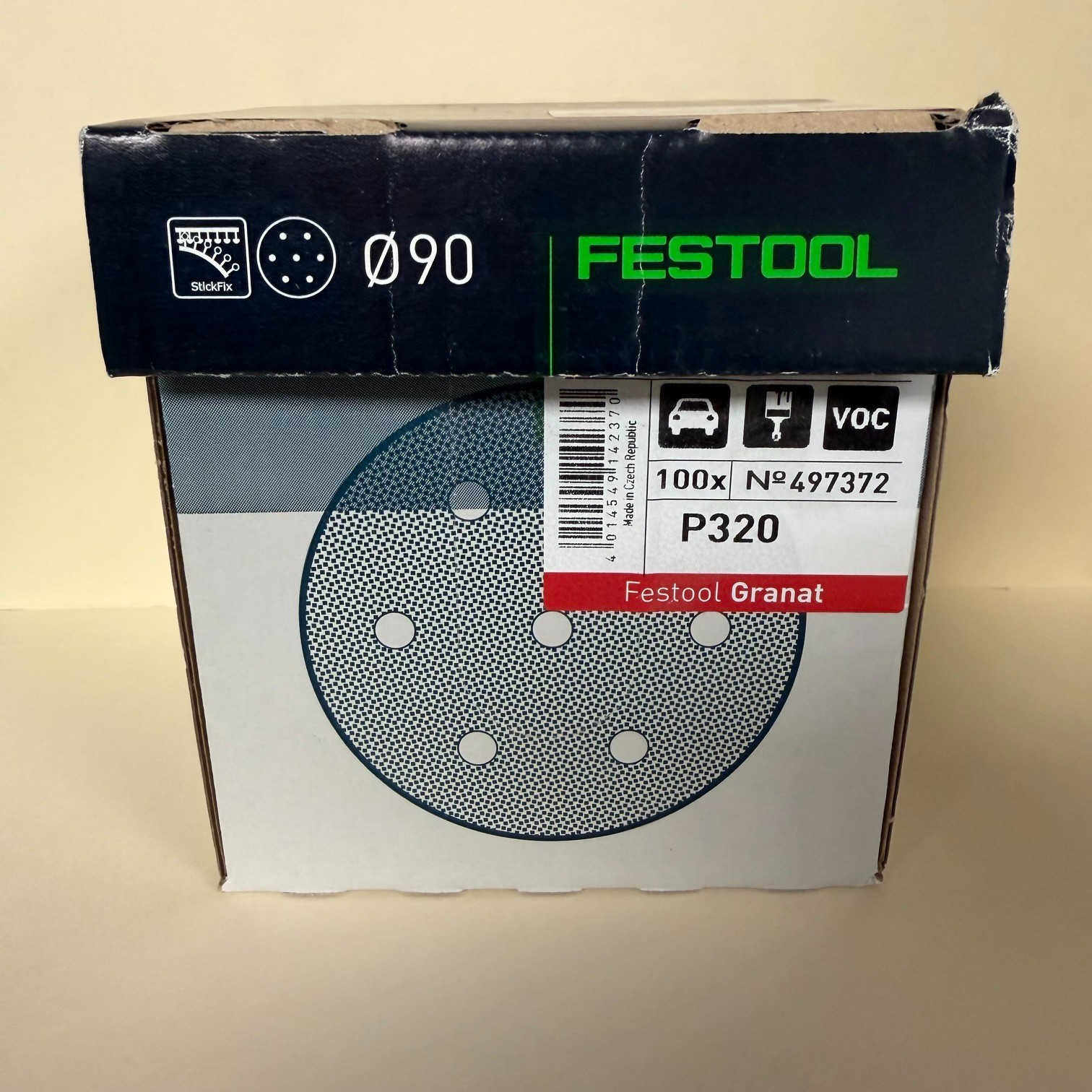 Festool Granat Sandpaper 90mm 100X P320, P240, P220, P180, P150, P120, P100 NEW