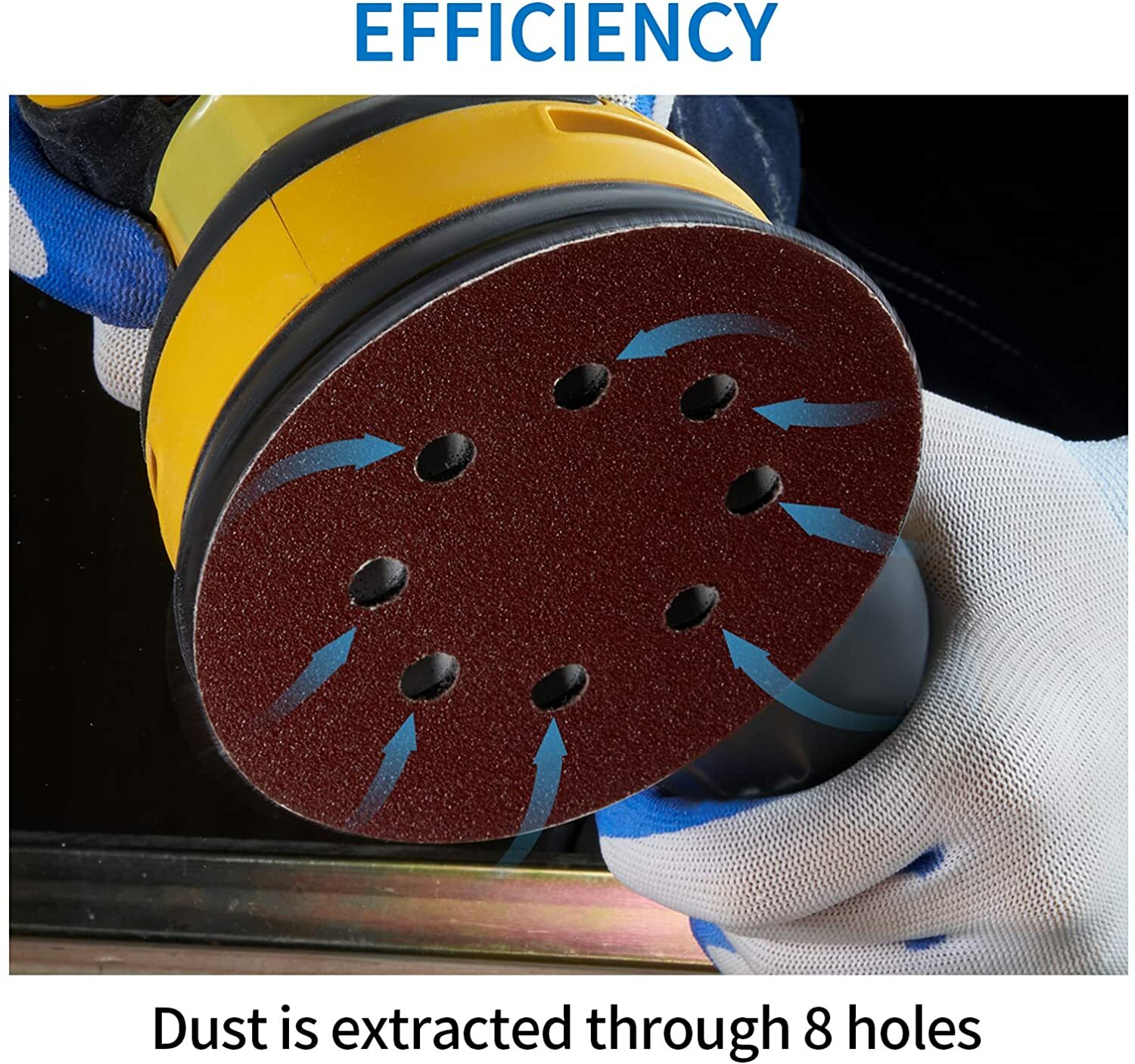 72PCS Sanding Discs 40 60 80 120 180 240 320 Grit 125mm 5inch Orbital Sander Pad