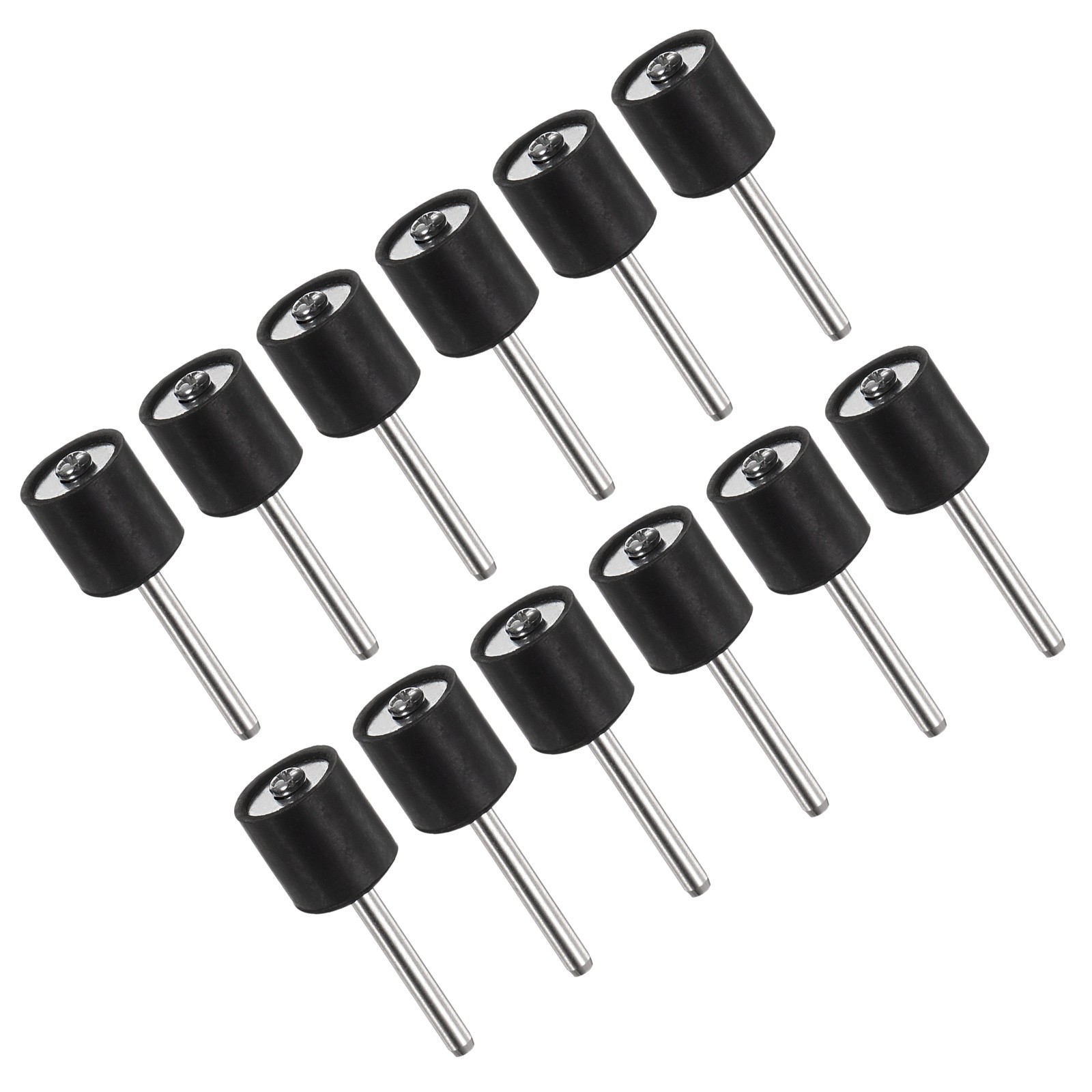 12 Pack 1/2 Inch Sanding Drum Rubber Mandrels 1/8″ Shank Sanding Sleeve Holder