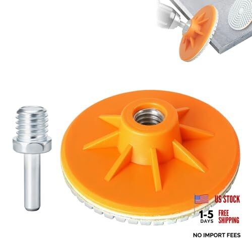 PCS 4 Inch Diamond Polishing Disc with 5/8”-UNC Monoblock Design, Wet/Dry 1