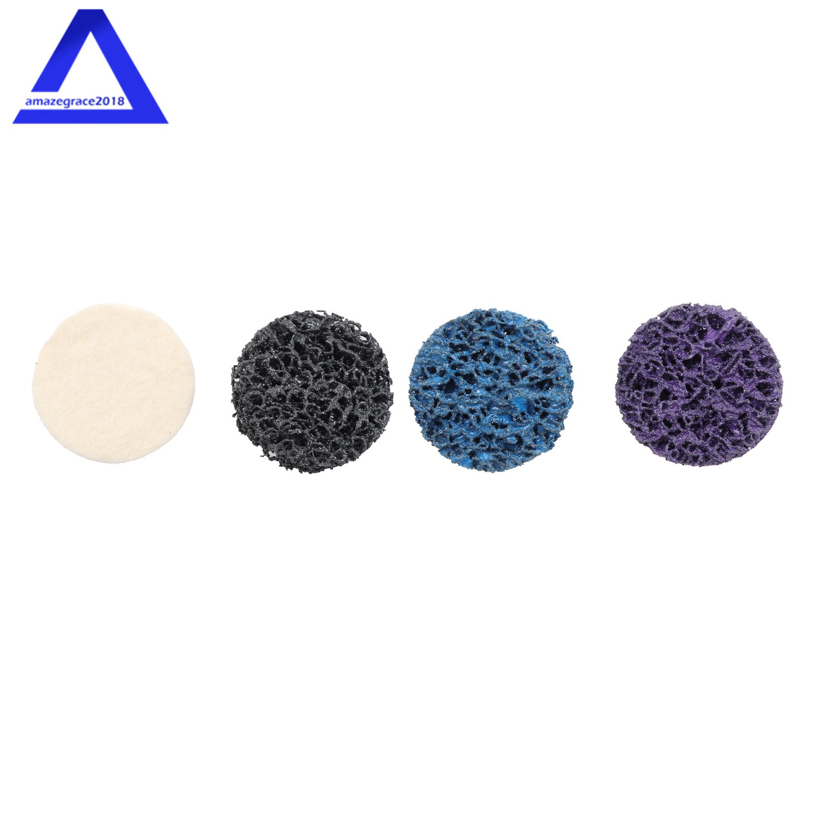 104Pcs 2″ Roll Lock Sanding Disc Set 40-240 Grit 1/4 Shank for Drill Die Grinder