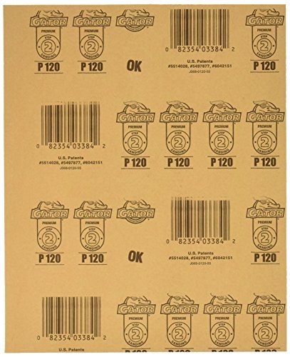 ALI INDUSTRIES 7263 120 CT Grit Sand Sheet, 9-Inch x 11-Inch, 3-Pack
