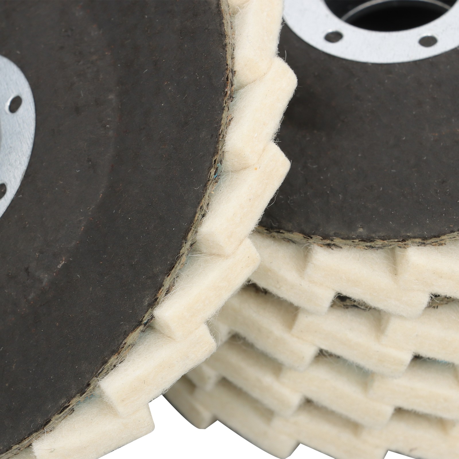 8 Pcs Wool Polishing Wheel Disc Set 4.5 x 7/8″ Buffing Wheel & Buffing Compound