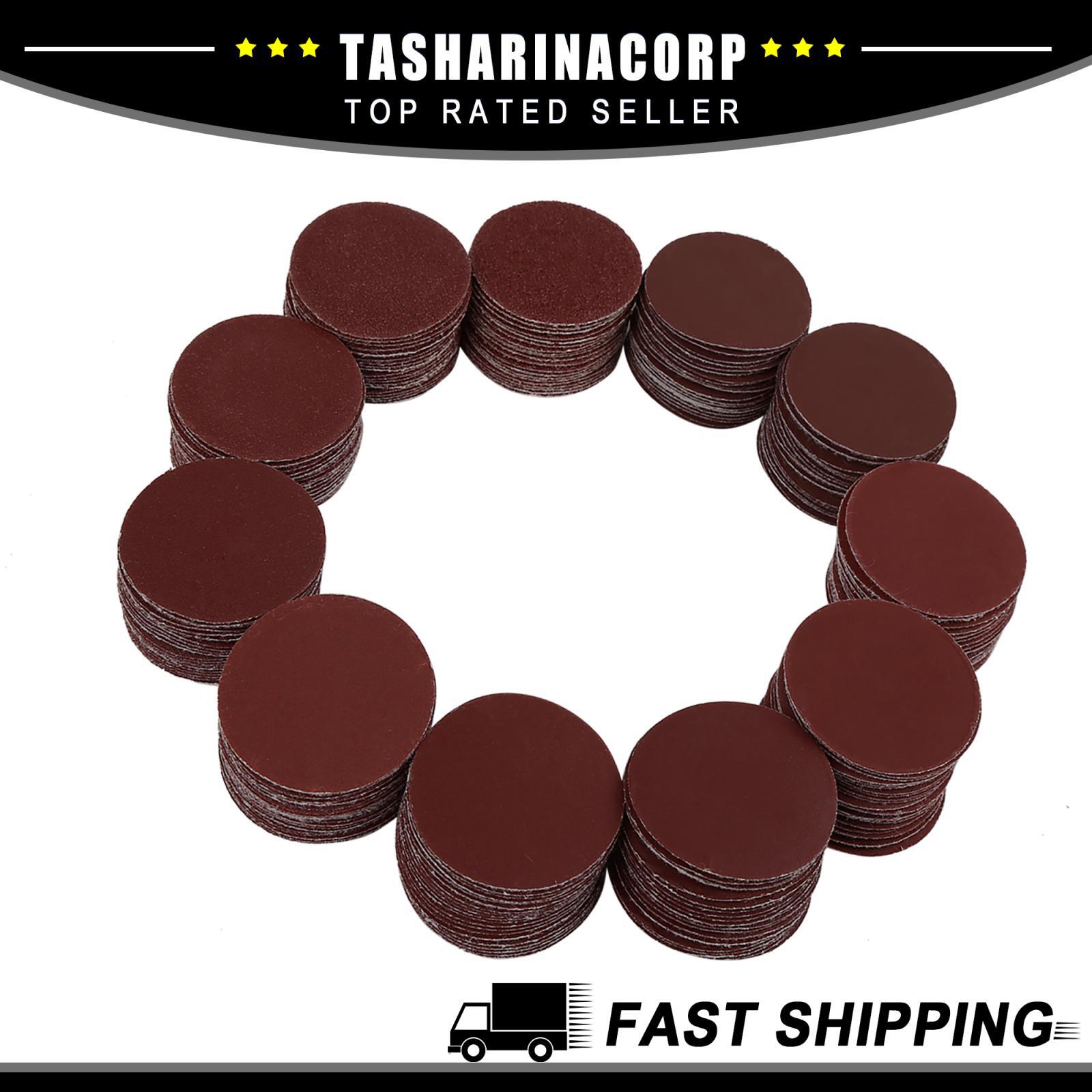 Universal Piece of 200 2 Inch Hook and Loop Sanding Discs Pads 60 80 120 180 240