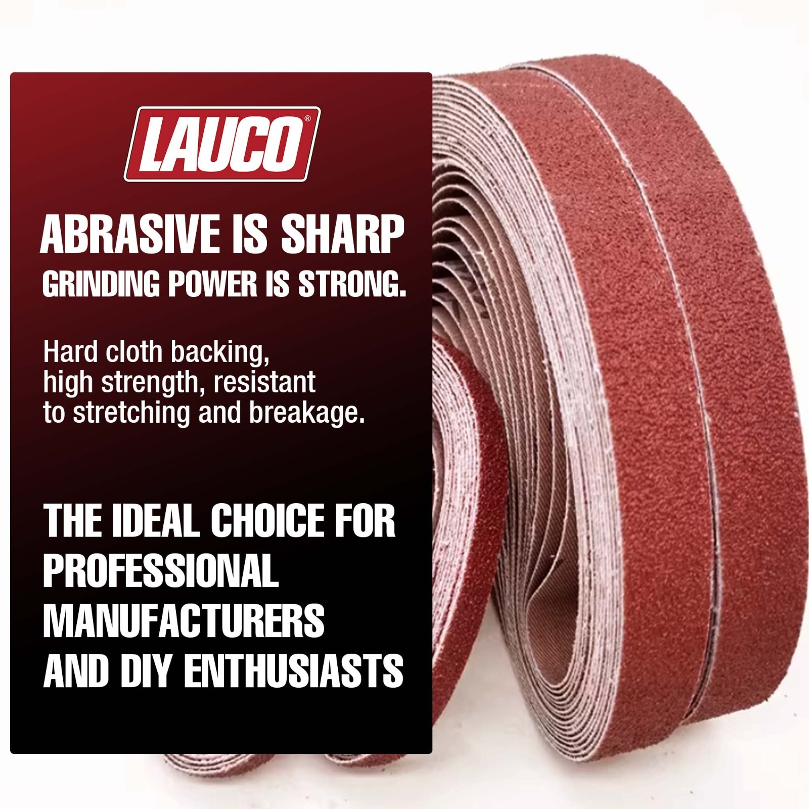 Purple File Sanding Belt Abrasive 1/2 in x 18 IN- Pack of 20 – GRIT 60