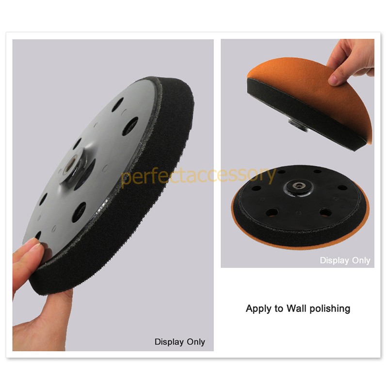 9-Inch 6 Hole Hook & Loop Sanding Pad Backing Plate for Drywall Orbital Sander