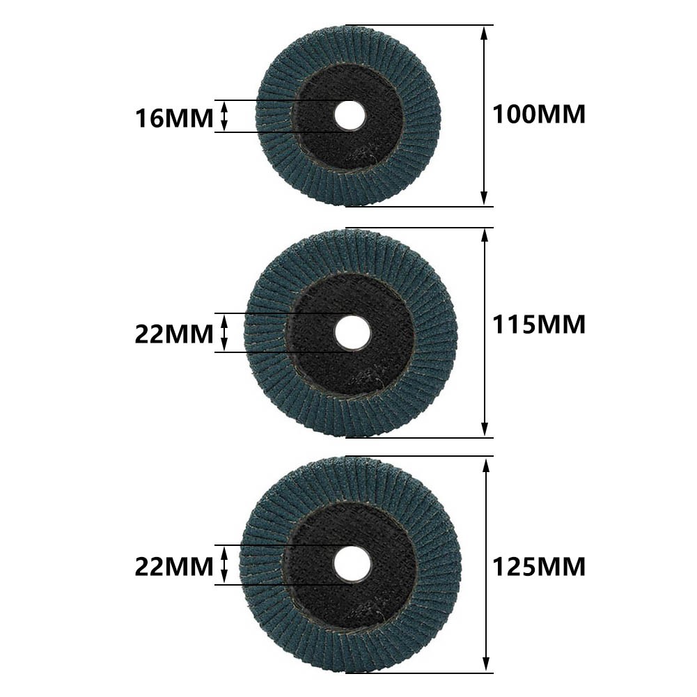 4/4.5/5” Sanding Flap Disc Grinding Wheel U-shaped for Angle Grinder 60 Grit