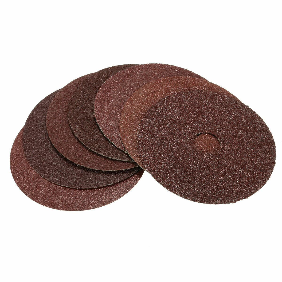 50Pcs Fiber Sander Disc Sanding Paper 40-120Grit Abrasive Polishing Grinding Pad