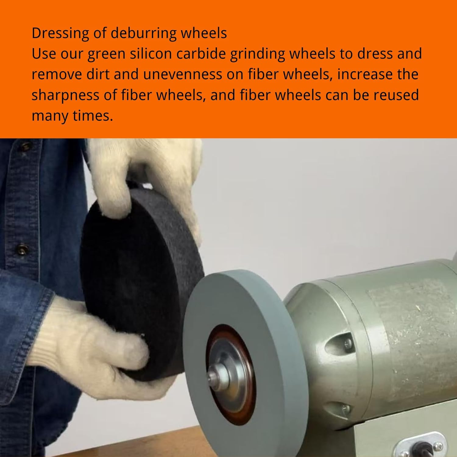 Deburring Nylon Fiber Buffing Wheels Polishing Stainless Steel | for Bench Grind