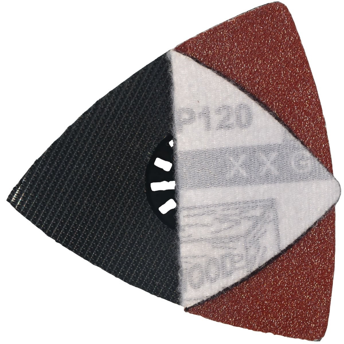 XXGO 3 Pcs 3-1/8 Inch 80mm Triangular Triangle Sanding Pad – 3 Pcs, Black