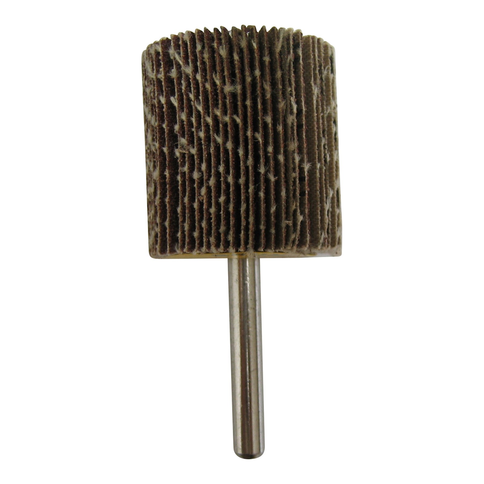 Klutch Flap Wheel, 1-1/2in. x 1-1/2in., 120 Grit, 1/4in. Hex Shank