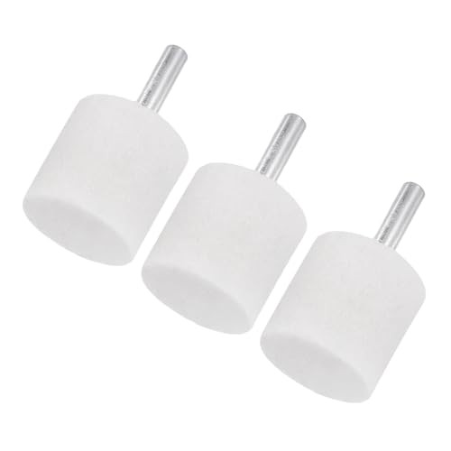 -Pack Abrasive Mounted Stone Grinding Bits, 1/4 in(6mm) Shank Aluminum 30mm 3