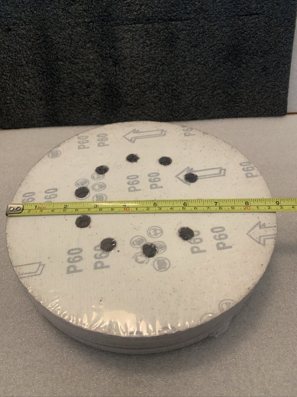 50 PCS 9”, 10-Hole Hook-and-Loop Sanding Discs for Drywall Sander Variety Pack