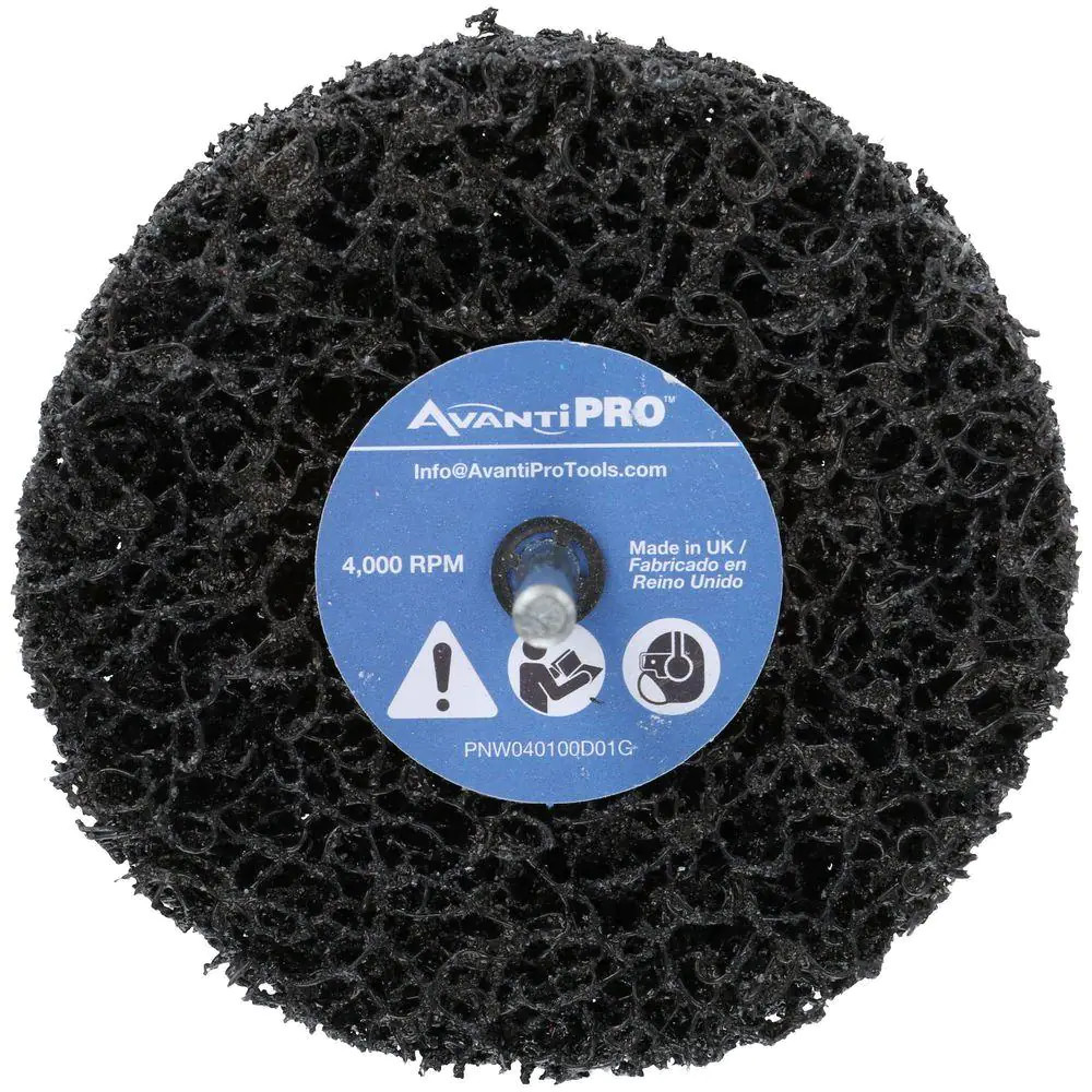 4 In. X 1 In. Non-Woven Drill Mount Quick-Strip Disc