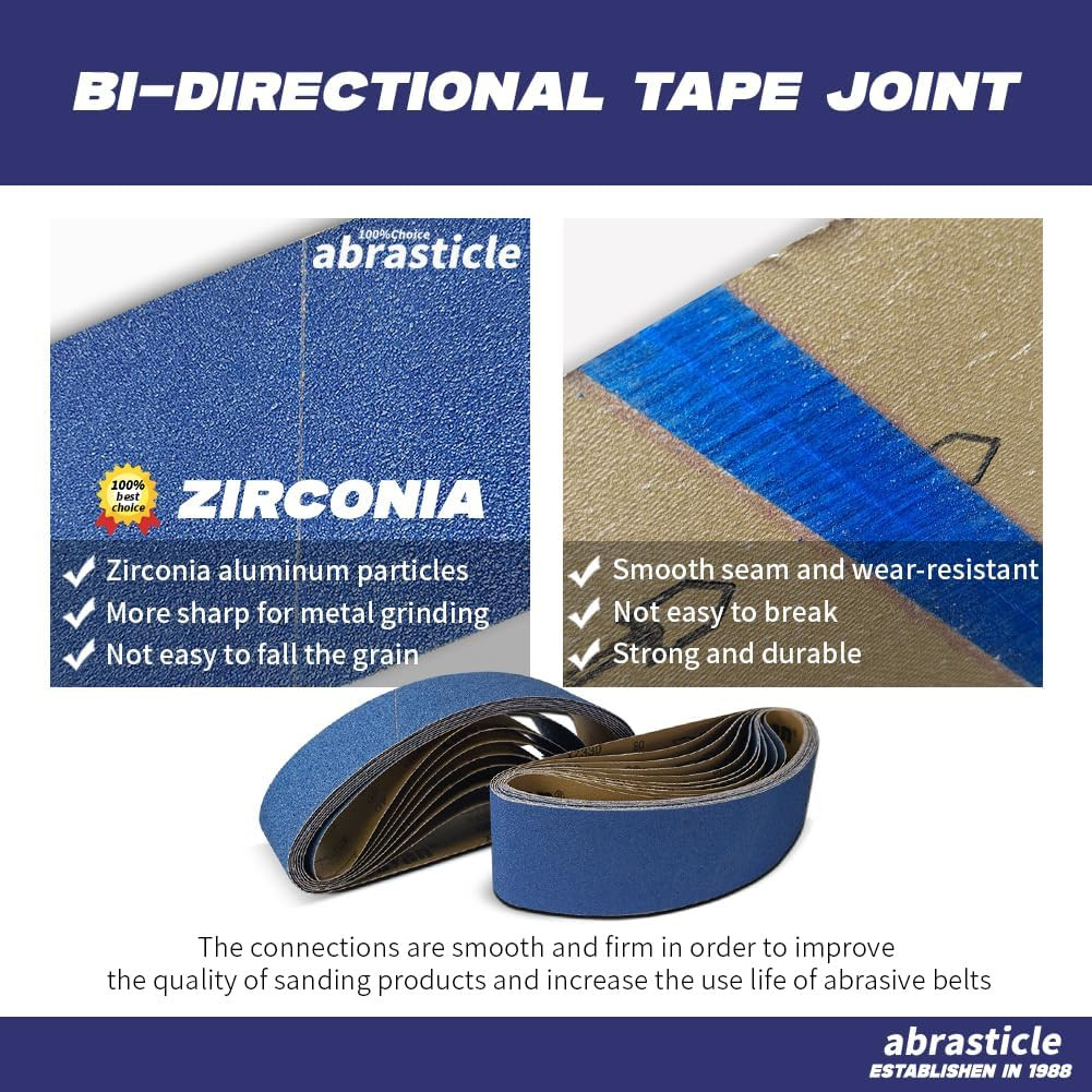 4″ X 36″ Zirconia Sanding Belts for Metal – 4 X 36 Inch Zirconia Metal Grinding