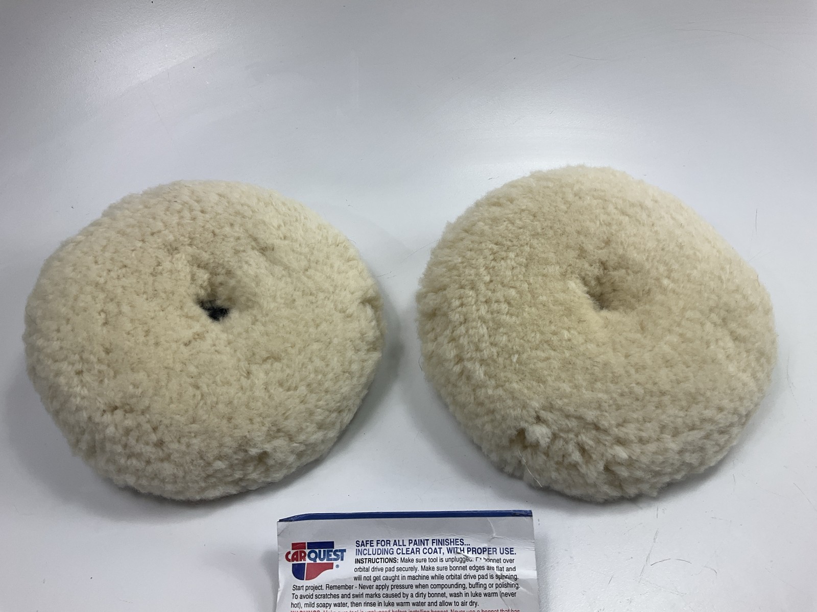 (2) Carquest 21170 100% Wool Tuffer Buffer Wheel, 5.5″ Diameter For Drills