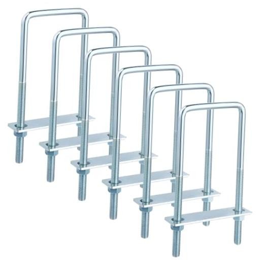 Pcs Square U Bolts 3 Inch Wide Zinc Plated, U Bolt Carbon Steel for 6
