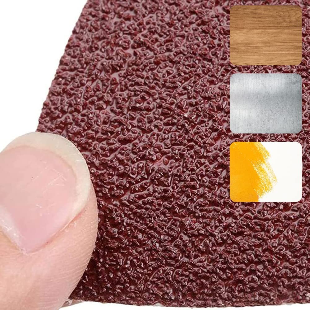200Pcs 80mm Triangle Sanding Pads, Hook and Loop Triangular Sandpaper