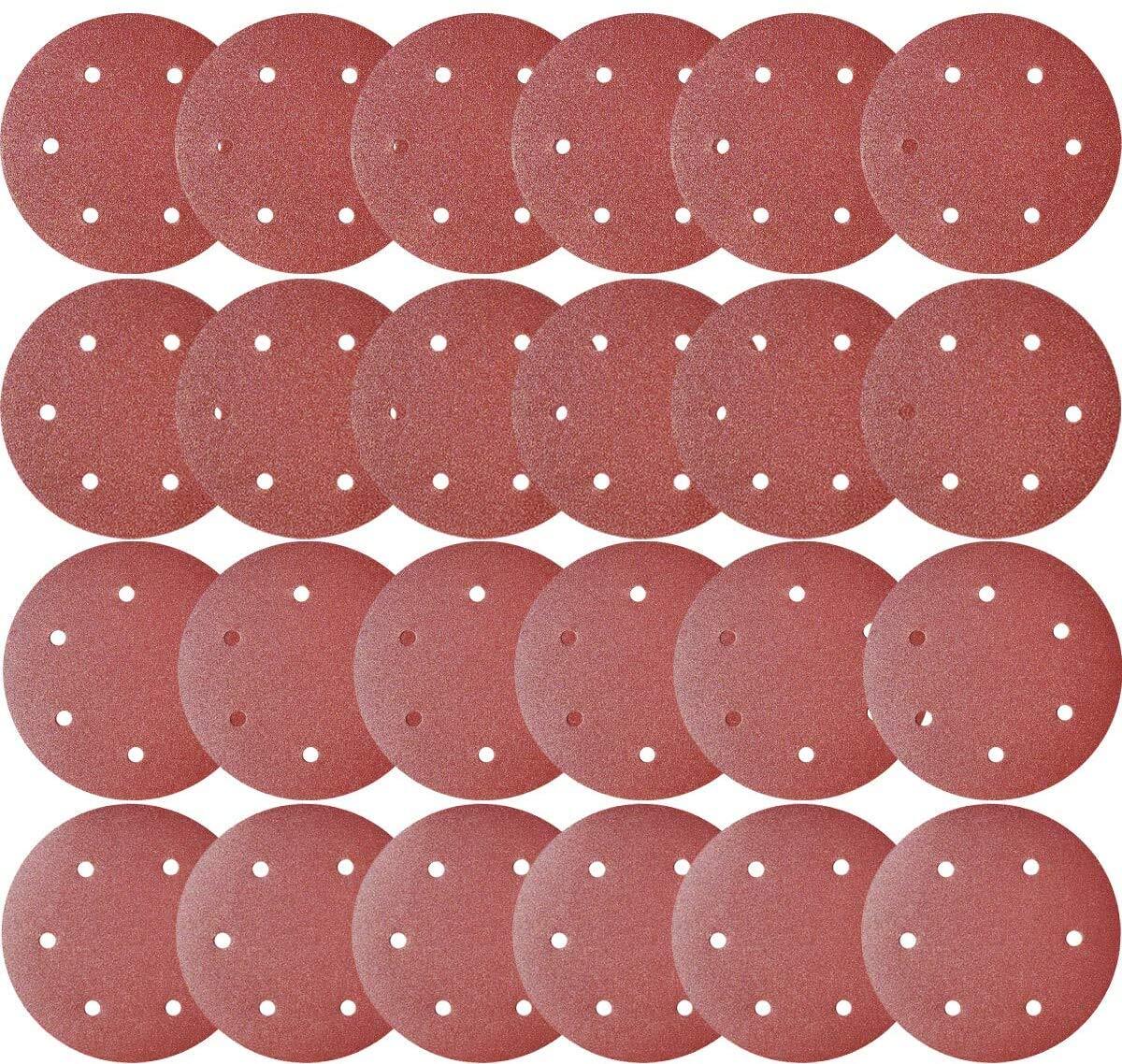 50 PCS 9 Inch 6 Hole Drywall Sanding Discs Set -10 Each of 60 80 120 150 240 …