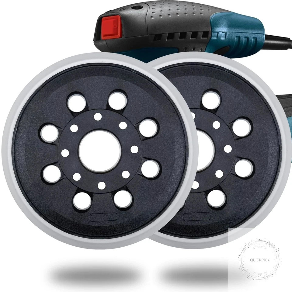 2 Pack 5 Inch 8 Hole Hook & Loop Replacement Sander Pad for 5″ Bosch ROS20VS,