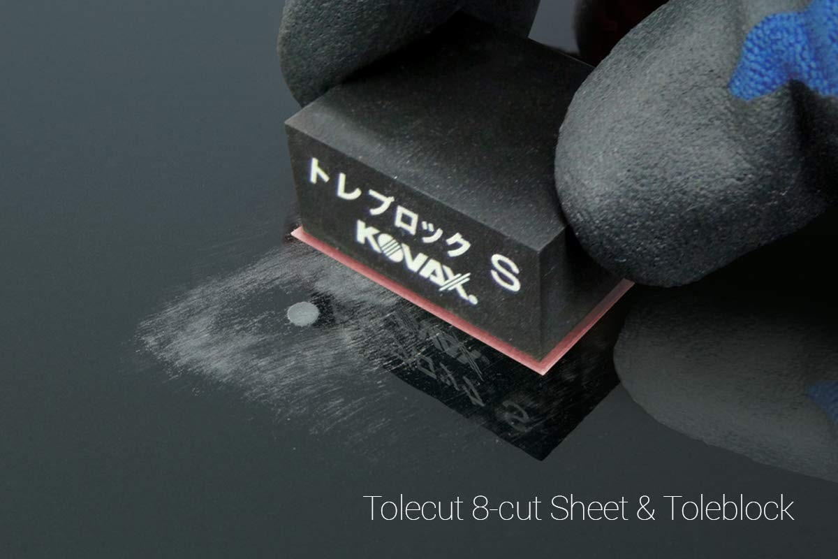 Tolecut PSA 8-Cut Block Sanding Sheets, Pink K-1500, 191-1523, 25 Sheets