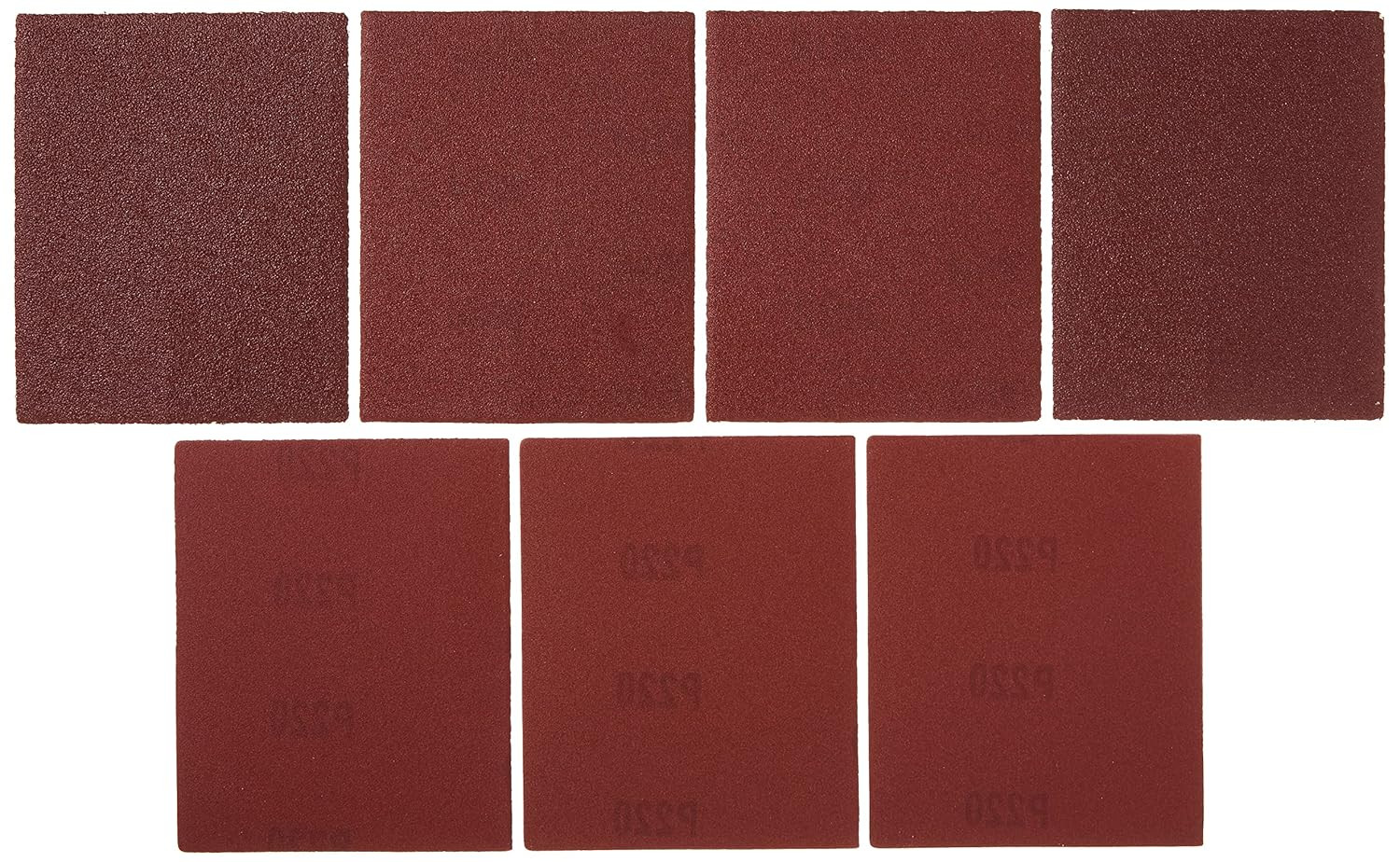 Sandpaper Assortment, 1/4-Inch Sheet, 6-Pack (74-606)