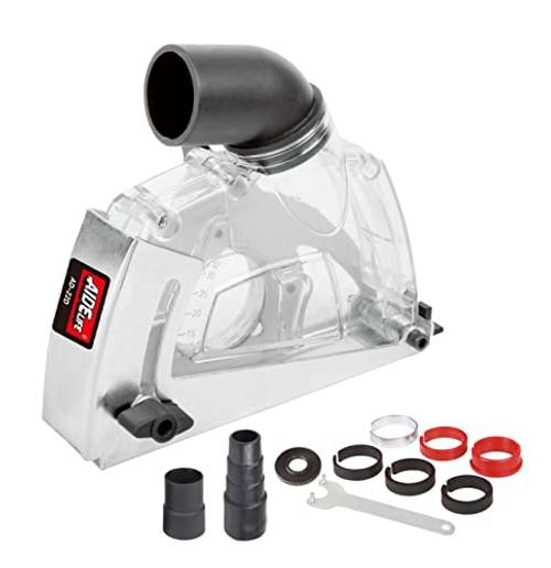 Aidelife Dust collecting Guard,Cutting Dust Shroud for Angle Grinders 4 Clear