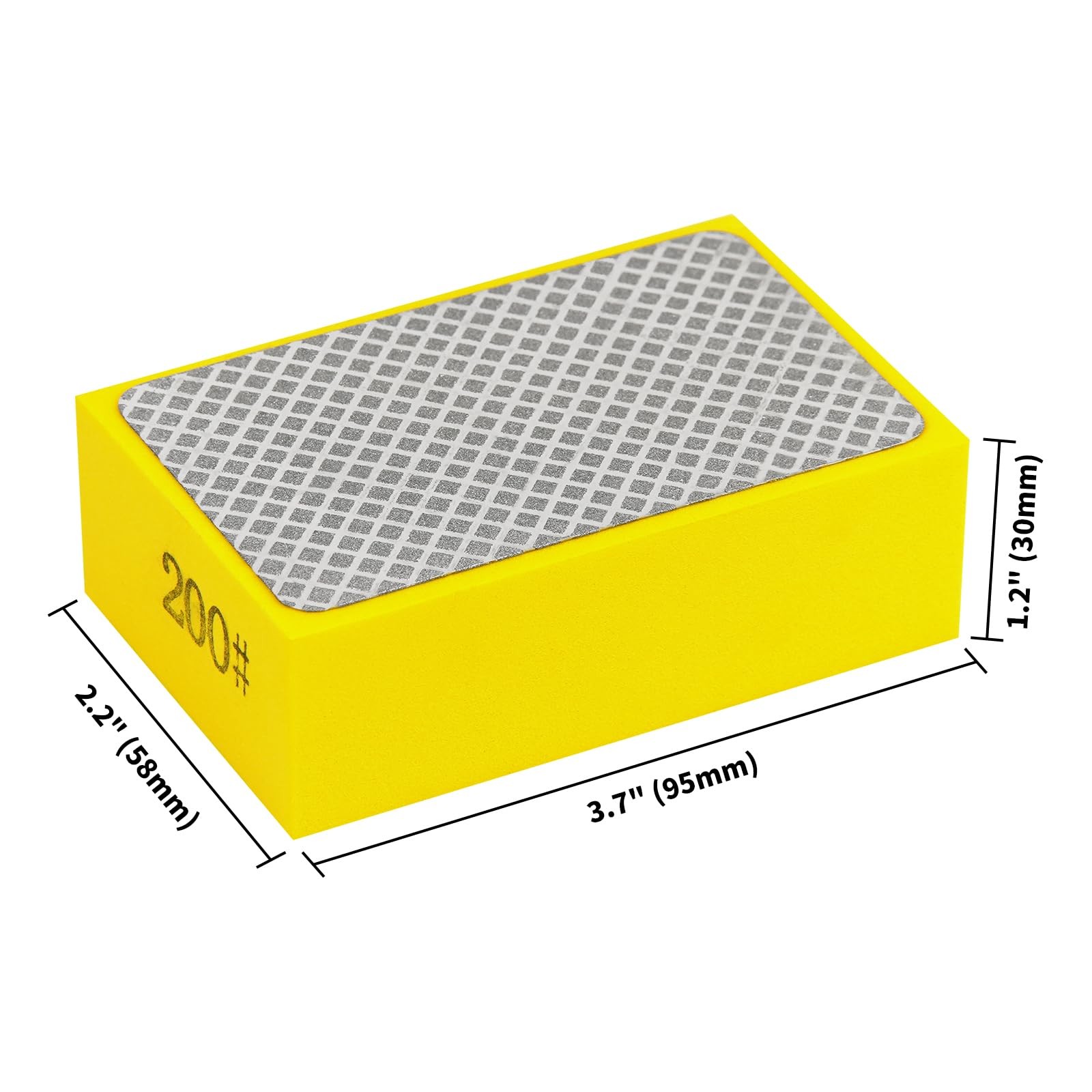 4 Pcs Diamond Polishing Pads Sanding Blocks for Wood Ceramic Tile Glass Grinder