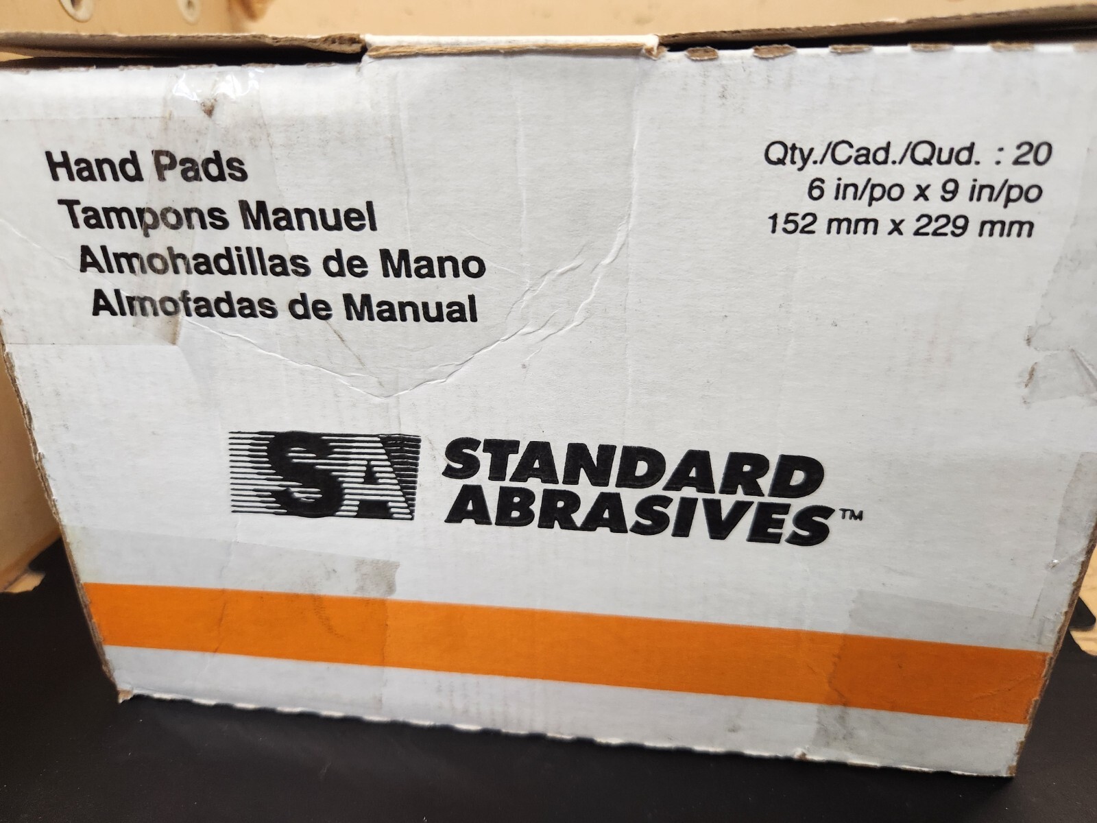 Standard Abrasives Heavy Duty Hand Pad 827510 6 x 9 20 ea/Case