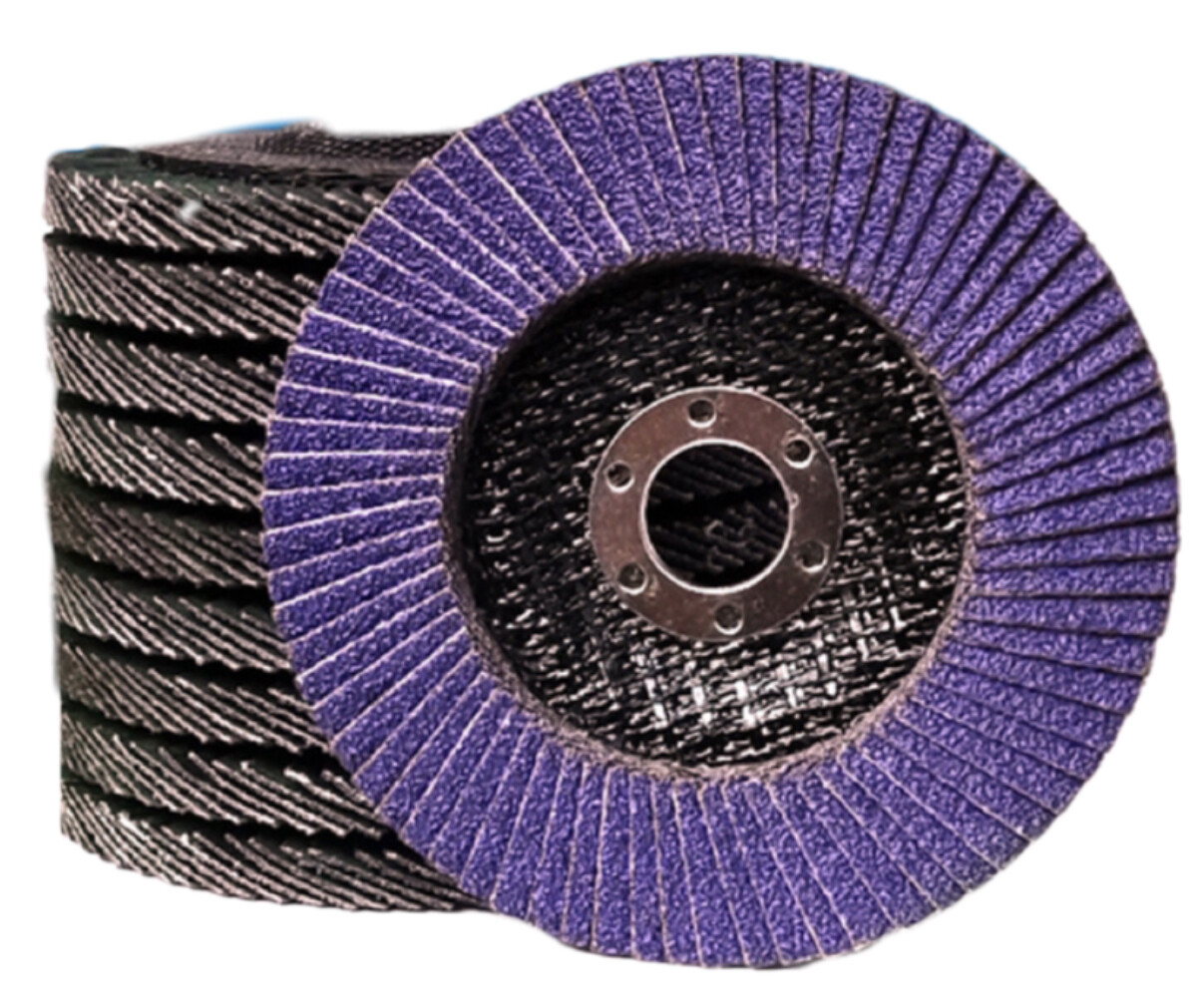 4-1/2” x 7/8″ Purple Ceramic Flap Discs Sanding Grinding Wheel 40 60 80 120 Grit