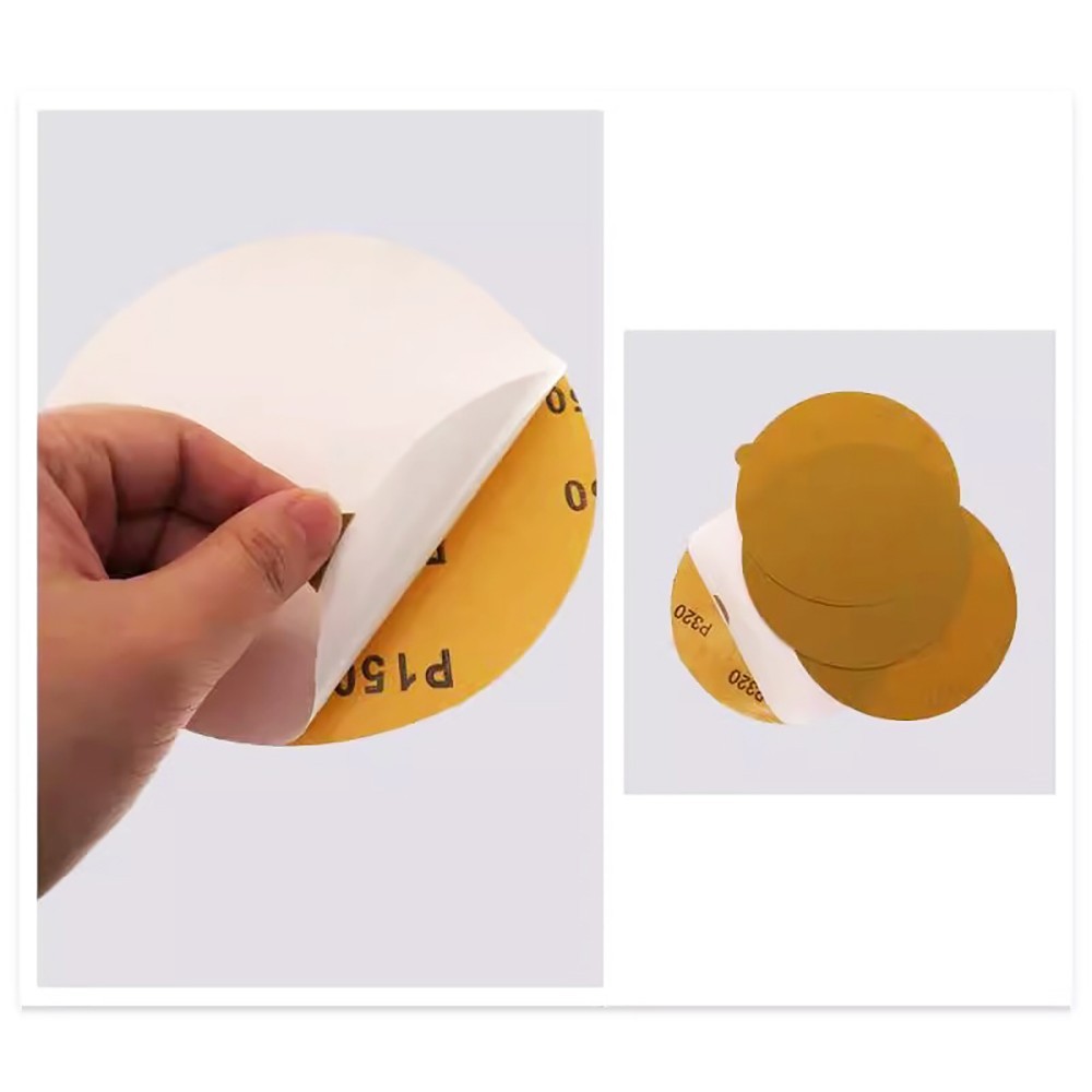 150mm Sanding Disc Yellow Self Adhesive Backed Sandpaper Abrasive 40#-800# Grit