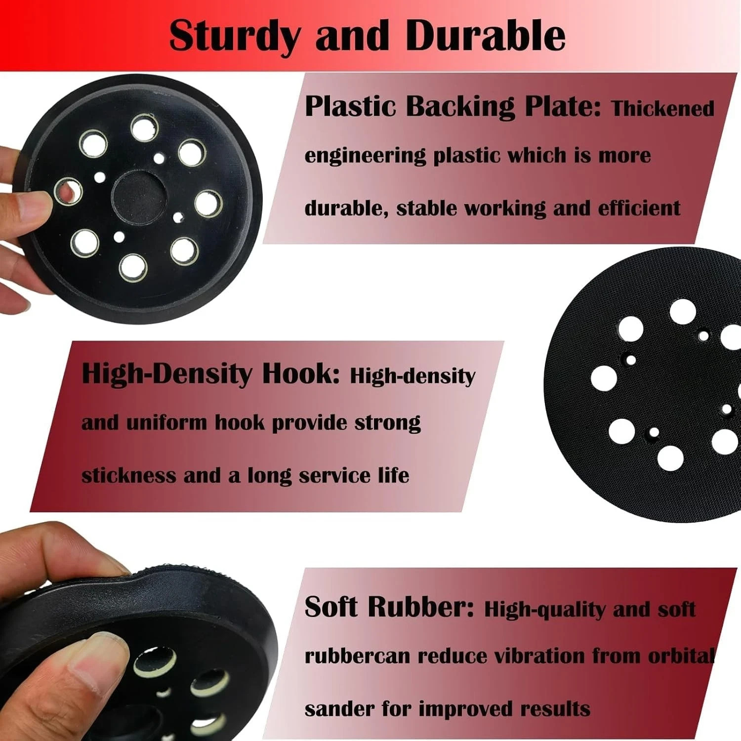 5 Hook & Loop Replacement Sander Pad for Craftsman 315 Random Orbit Sander