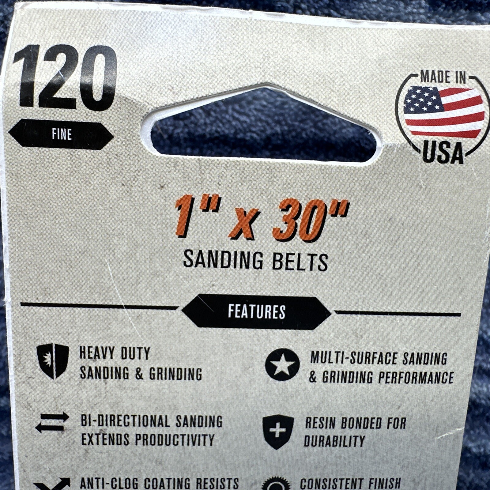 GATOR 1″x30″ Sanding Belts 120 PREPARE Fine 3 Belts