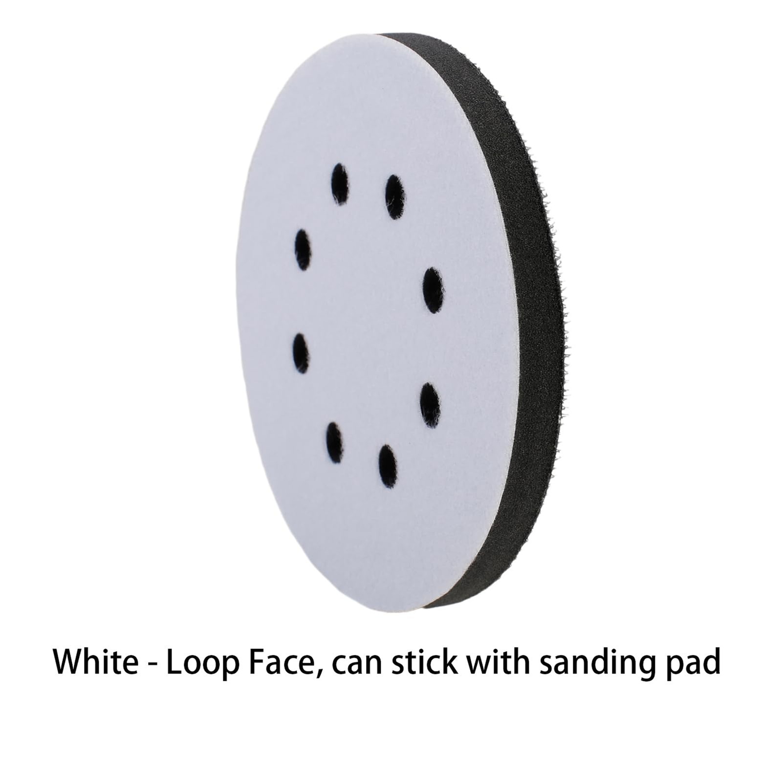 IPELY 2 Pack 5 Inch 8 Holes Foam Interface Pad Surfprep Foam Sanding Pads for Bu